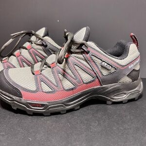 Salomon Black and Red Trail Shoes